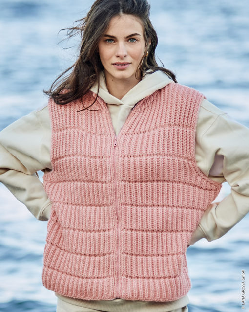 Strickset Weste Aus Cool Merino Big Von Lana Grossa