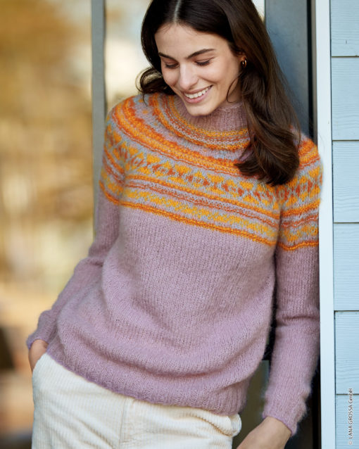 Strickset Pulli Mit Rundpasse Aus Setasuri Big Von Lana Grossa