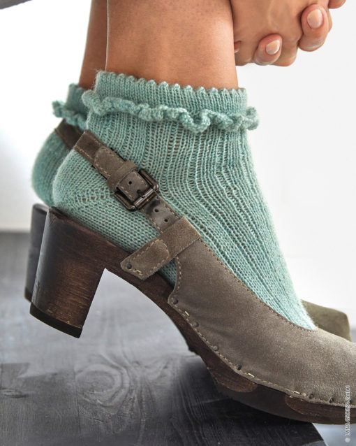 Strickset Socken Mit Volant Aus Meilenweit 50 Von Lana Grossa