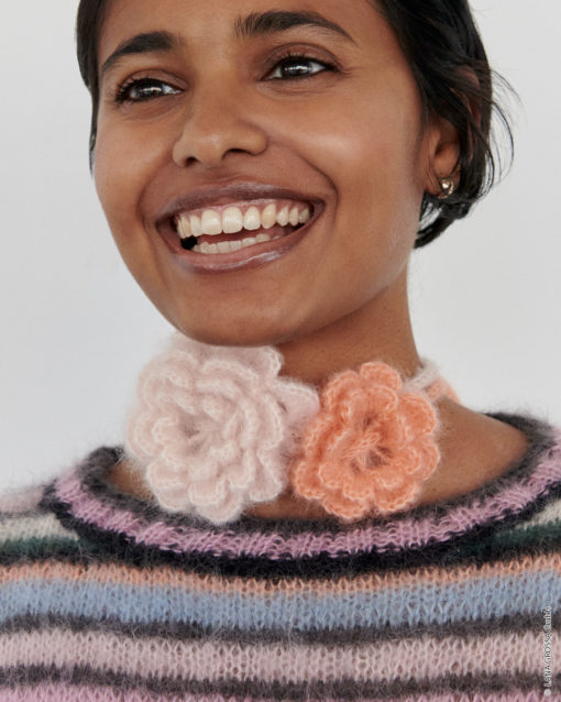 Strickset Häkelblüten Aus Silkhair Von Lana Grossa