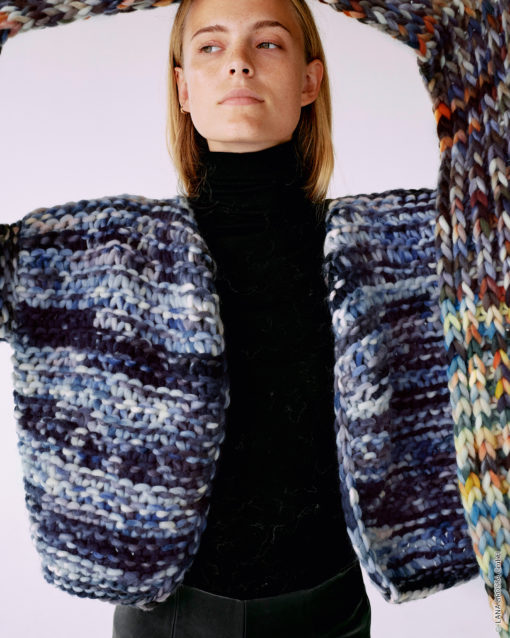 Strickset Cardigan Kurz Aus Confetti Von Lana Grossa