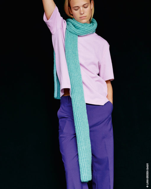 Strickset Patentschal Aus Cool Merino Von Lana Grossa