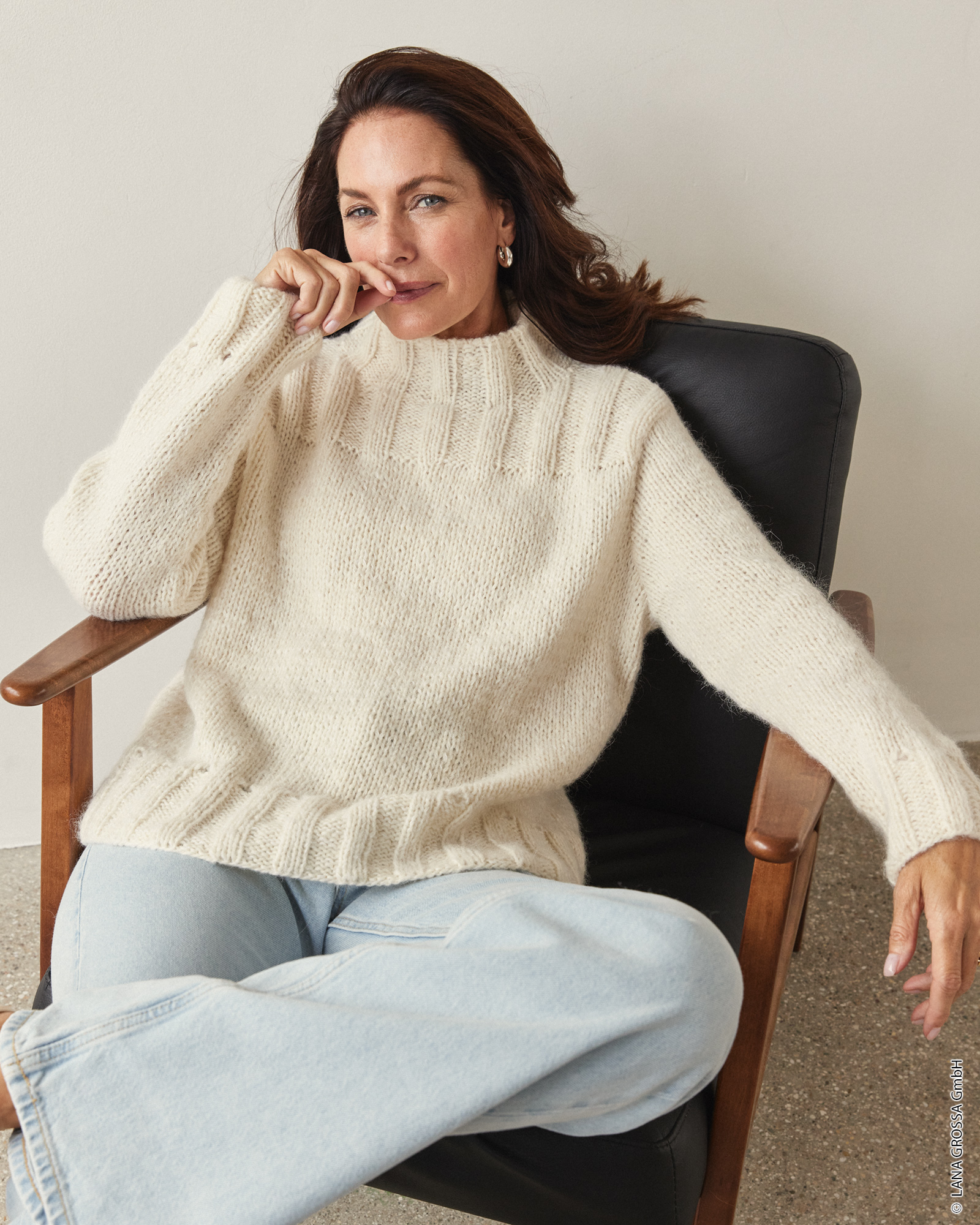 Strickset Pullover Aus Brigitte No. 2 Und Setasuri Von Lana Grossa 1 Strickset Pullover Aus Brigitte No. 2 Und Setasuri Von Lana Grossa