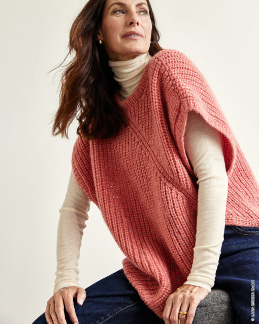 Strickset Asymmetrischer Pullunder Aus Brigitte No. 2 Von Lana Grossa