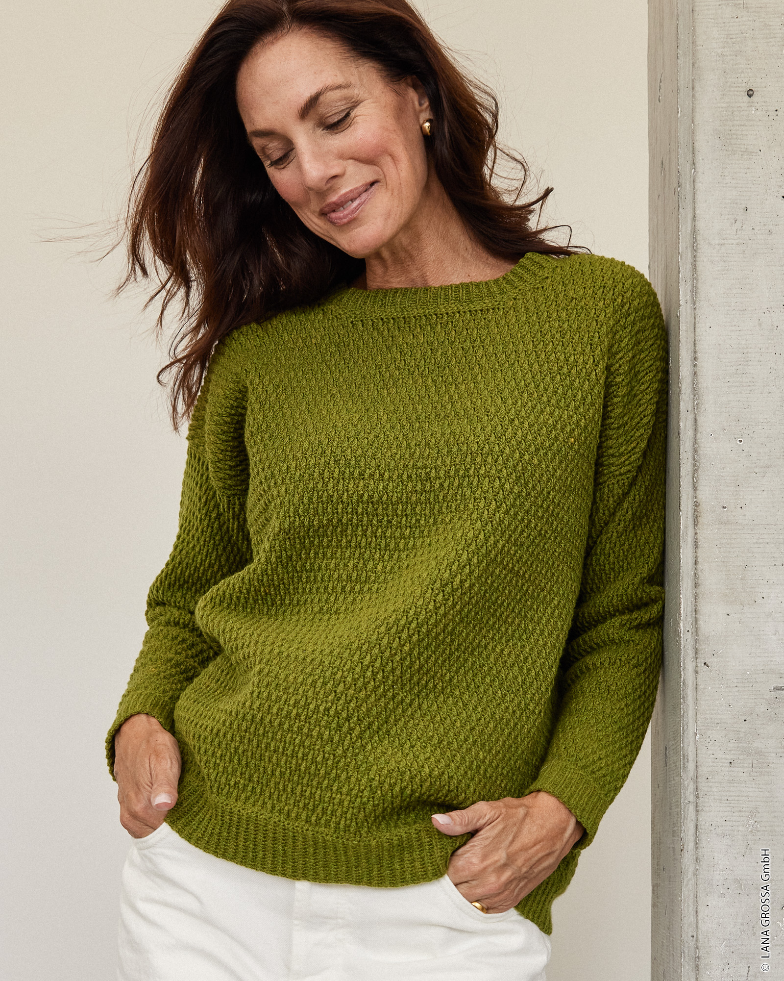 Strickset Häkelpullover Aus Cashmere 16 Fine Von Lana Grossa 1 Strickset Häkelpullover Aus Cashmere 16 Fine Von Lana Grossa