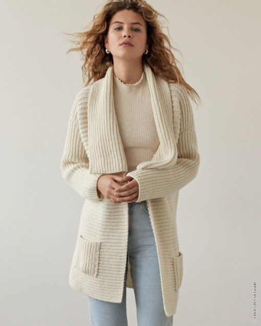 Strickset Cardigan Mit Taschen Aus Alta Moda Alpaca Von Lana Grossa