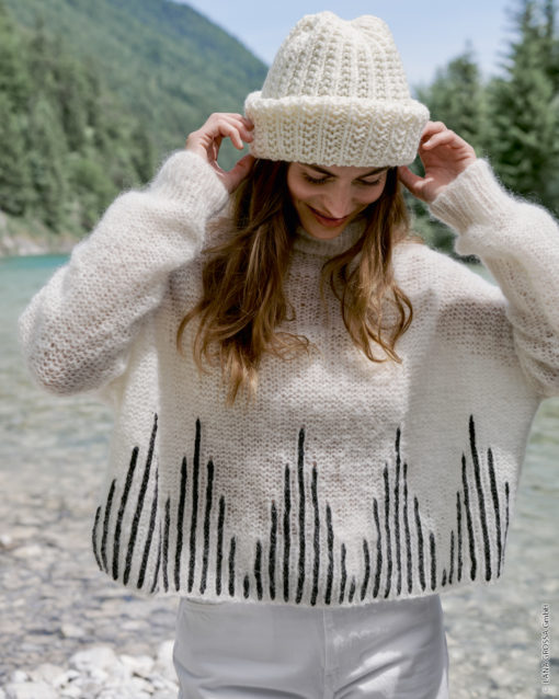 Strickset Rollkragenpullover Aus Mohair Moda Und Cool Merino Von Lana Grossa
