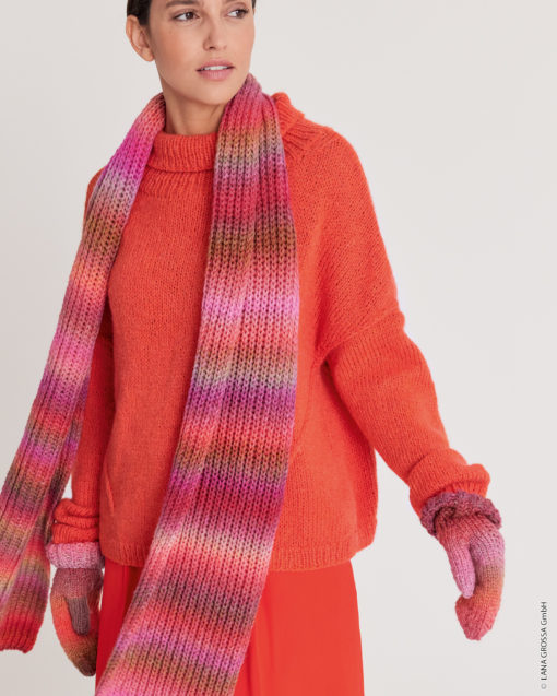 Strickset Fäustlinge Mit Zöpfchenmuster Aus Pappagallo Von Lana Grossa