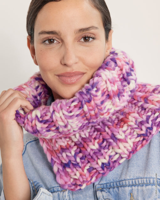 Strickset Loop Im Rippenmuster Aus Confetti Von Lana Grossa