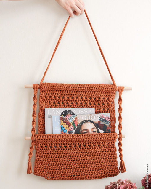 Strickset Utensilo Mit Halben Stäbchen Und Makrameekordeln Aus The Tube Von Lana Grossa