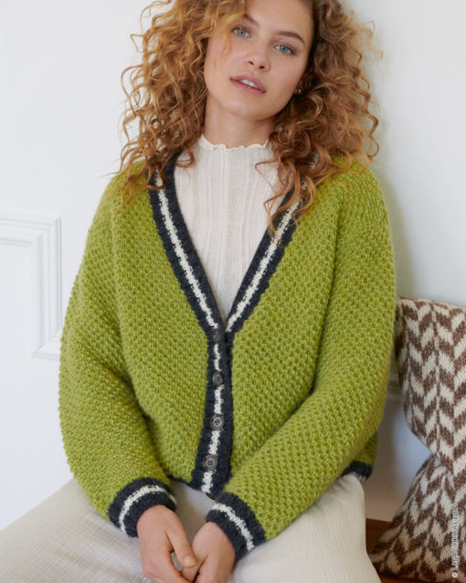 Strickset Jacke Im Strukturmuster Aus Brigitte No. 2 Von Lana Grossa