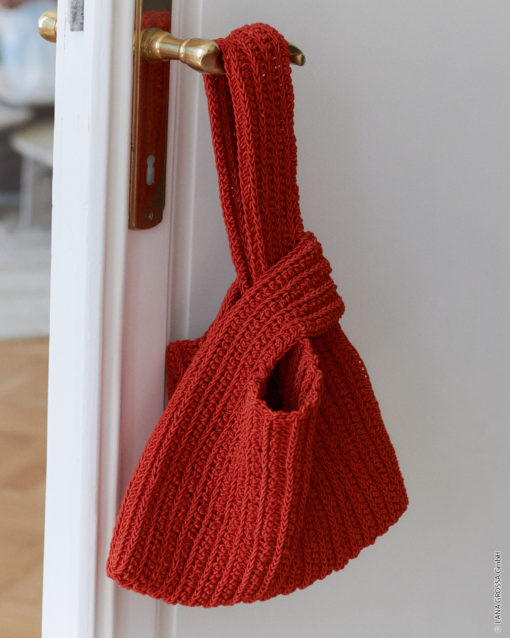 Strickset Häkeltasche In Halben Stäbchen Aus The Core Von Lana Grossa
