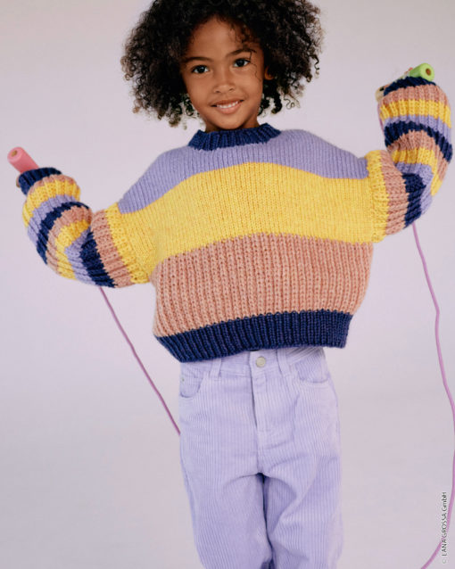 Strickset Top Down Pullover Aus Cool Merino Big Von Lana Grossa