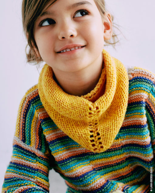 Strickset Halstuch Mit Lochmuster Aus Cool Merino Von Lana Grossa
