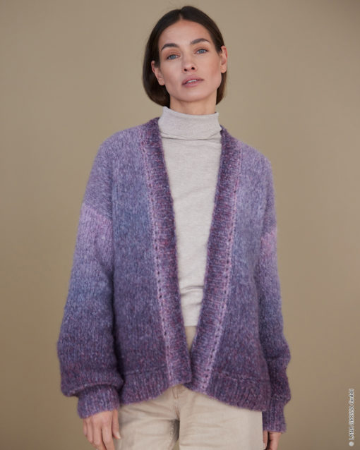 Strickset Lässige Jacke Mit Lochblende Aus Avio Von Lana Grossa
