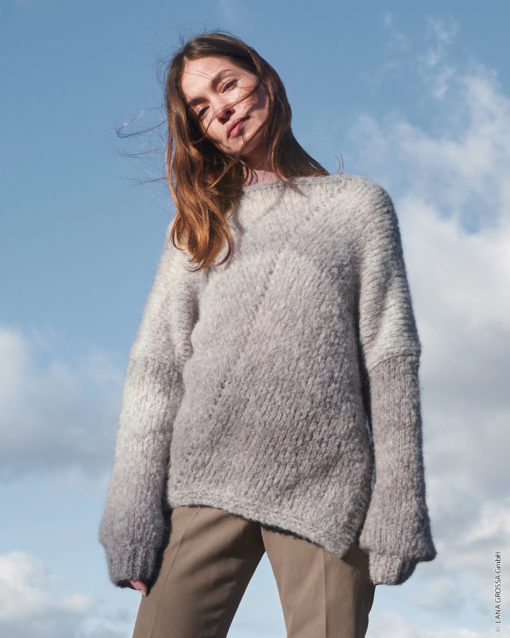 Strickset Asymmetrischer Pullover Aus Avio Von Lana Grossa