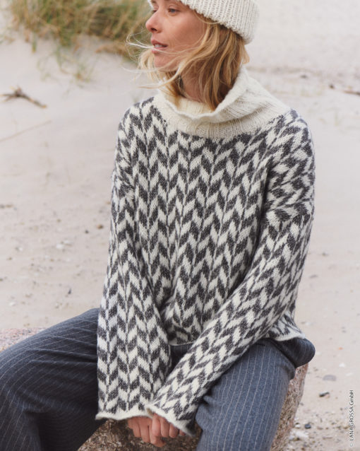 Strickset Jacquardpullover Aus Natural Alpaca Pelo Von Lana Grossa