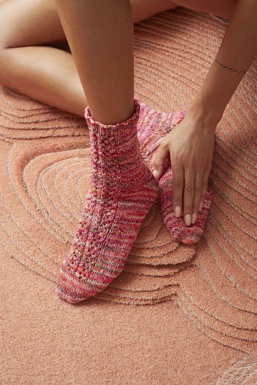 Strickset Sneakers Aus Footprints Von Lang Yarns