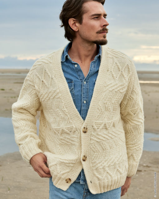 Strickset Jacke Im Mustermix Aus Cool Merino Big Von Lana Grossa
