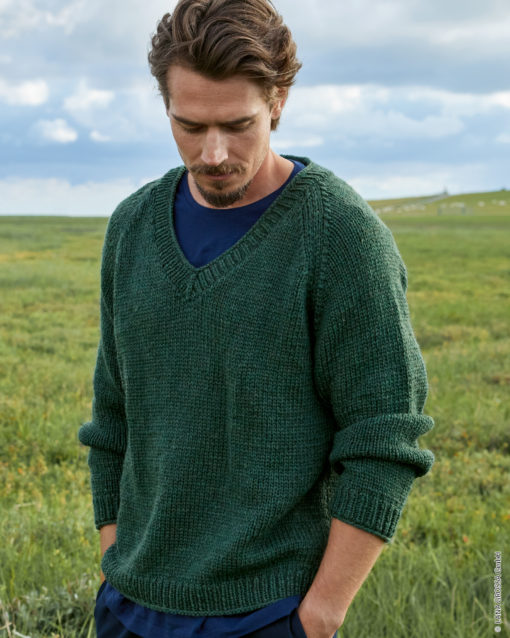 Strickset Raglanpullover Aus Cool Merino Big Von Lana Grossa