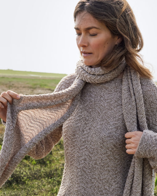 Strickset Schal Im Zackenmuster Aus Cool Wool Lace Von Lana Grossa