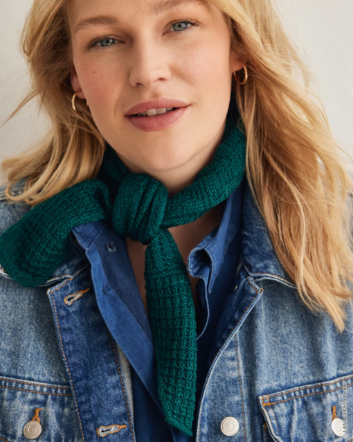Strickset Halstuch Im Strukturmuster Aus Cool Wool Lace Von Lana Grossa