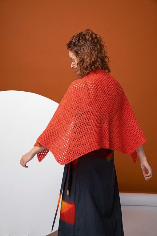 Strickset Trapezförmiges Tuch Aus Noelle Von Lang Yarns