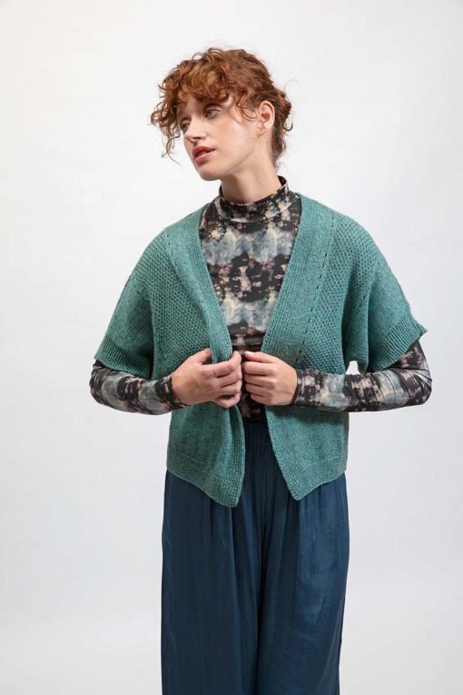 Strickset Kurzarmjacke Aus Vaya Von Lang Yarns