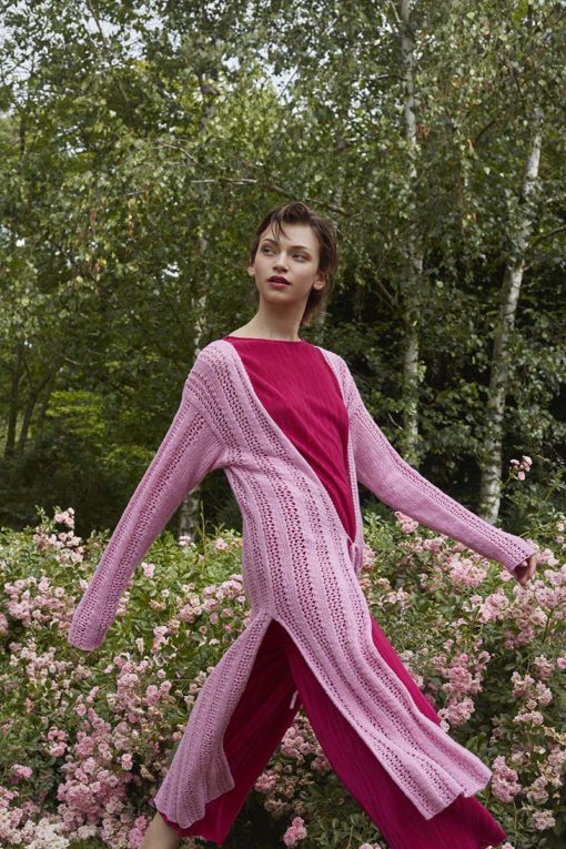 Strickset Long Cardigan Aus Bliss Von Lang Yarns