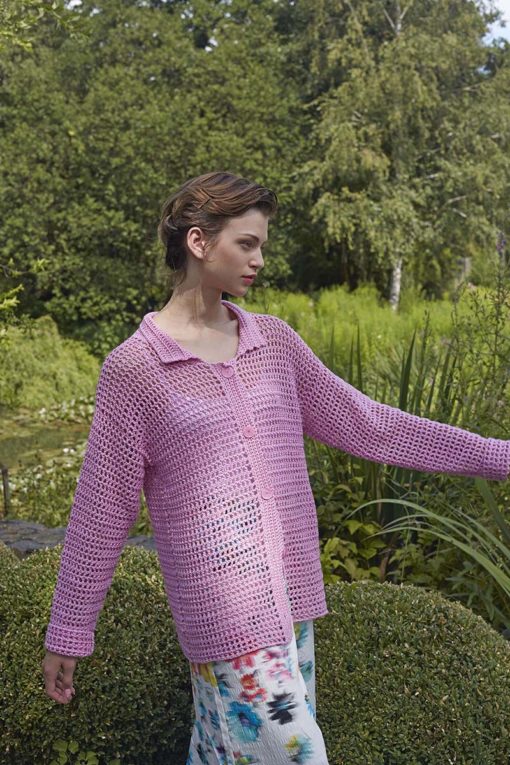 Strickset Crocheted Cardigan Aus Sunshine Von Lang Yarns