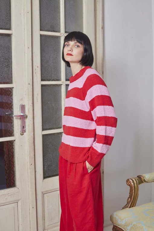 Strickset Top Down Sweater Aus Bliss Von Lang Yarns