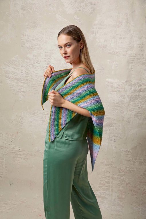 Strickset Dreiecktucn Aus Paradise Von Lang Yarns