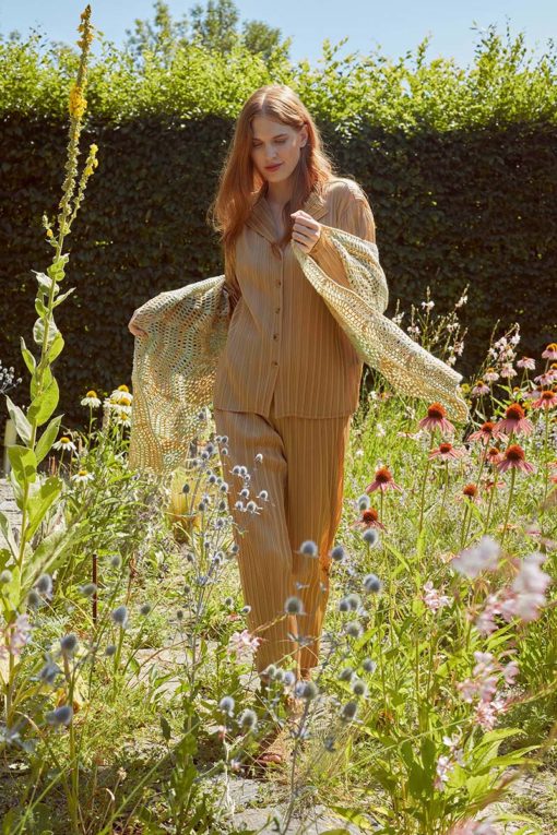 Strickset Gehäkelter Schal Aus Secret Garden Von Lang Yarns