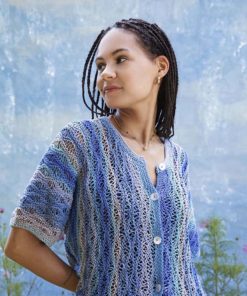 Strickset Kurzarmjacke Aus Silk Color Von Lang Yarns 5 901 071 001 D1