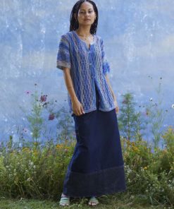 Strickset Kurzarmjacke Aus Silk Color Von Lang Yarns 6 901 071 001 D2