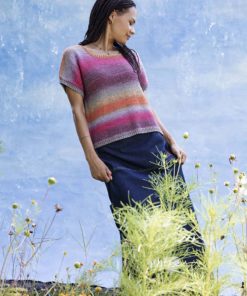 Strickset Kurzarmpullover Aus Silk Color Von Lang Yarns 5 901 071 005 M