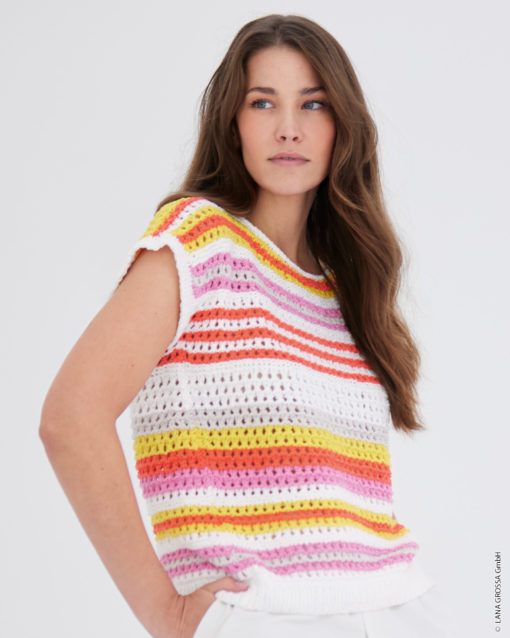 Strickset Streifen-Shirt Aus Riccio Von Lana Grossa