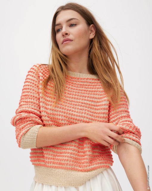 Strickset Topdown Pullover Aus Promessa Und Landlust Sommerseide Von Lana Grossa