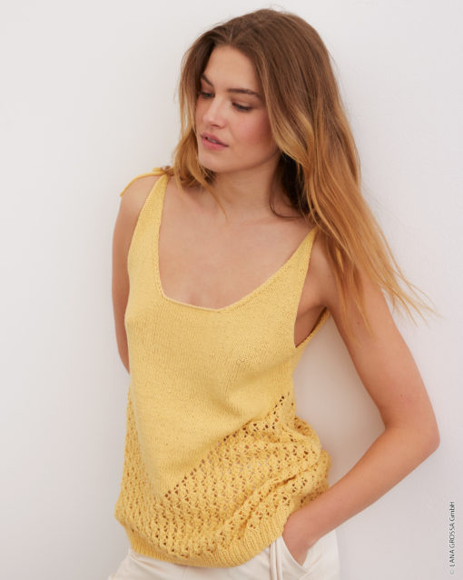 Strickset Top Aus Landlust Sommerseide Von Lana Grossa