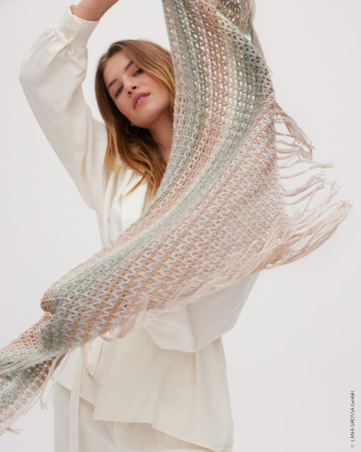 Strickset Dreieckstuch Aus Cotonella Von Lana Grossa