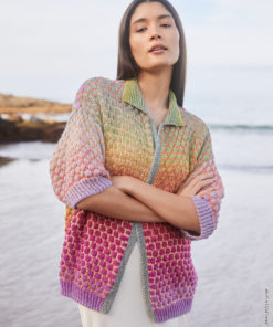 Strickset Cardigan Im Punktmuster aus Cotonella von Lana Grossa