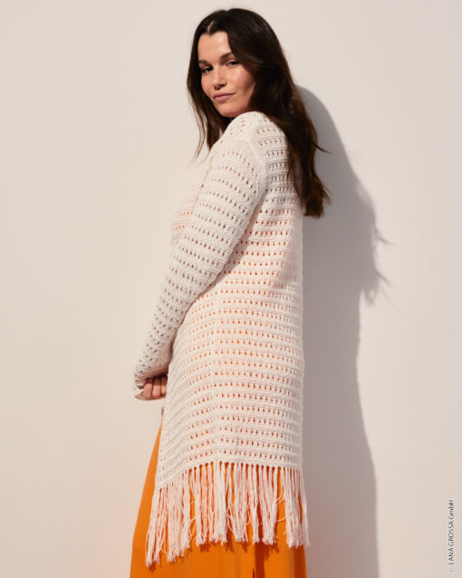 Strickset Cardigan Aus Linissimo Von Lana Grossa