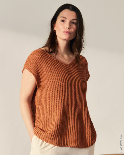 Strickset Top Aus Solo Lino Von Lana Grossa