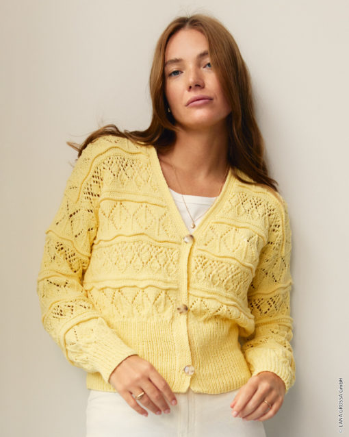 Strickset Cardigan Aus Elastico Von Lana Grossa