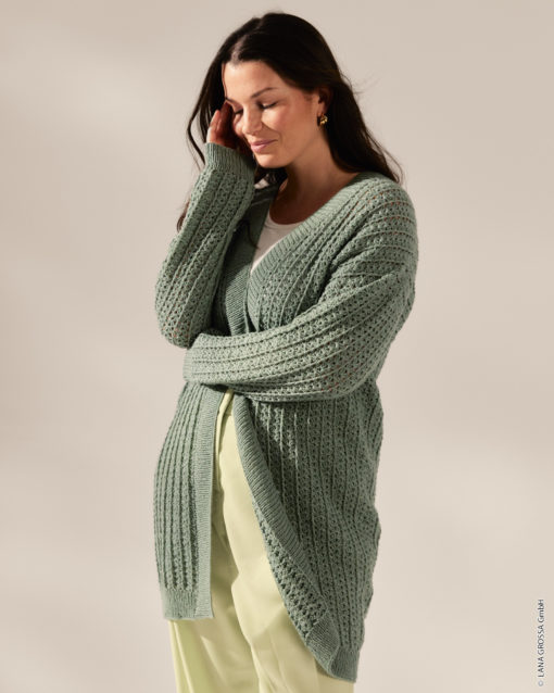 Strickset Cardigan Aus Sottile Von Lana Grossa