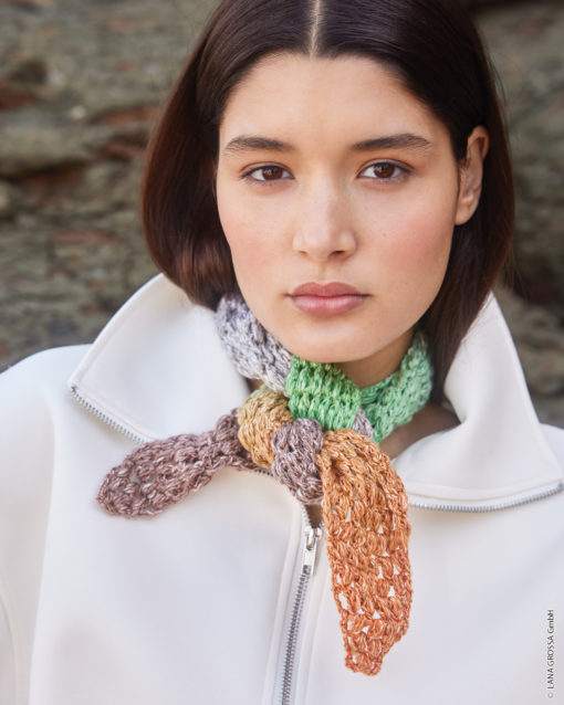 Strickset Schmales Tuch Aus Gomitolo Collina Von Lana Grossa