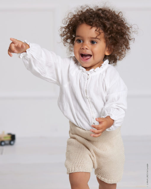 Strickset Shorts Mit Rippenbund Aus Soft Cotton Von Lana Grossa