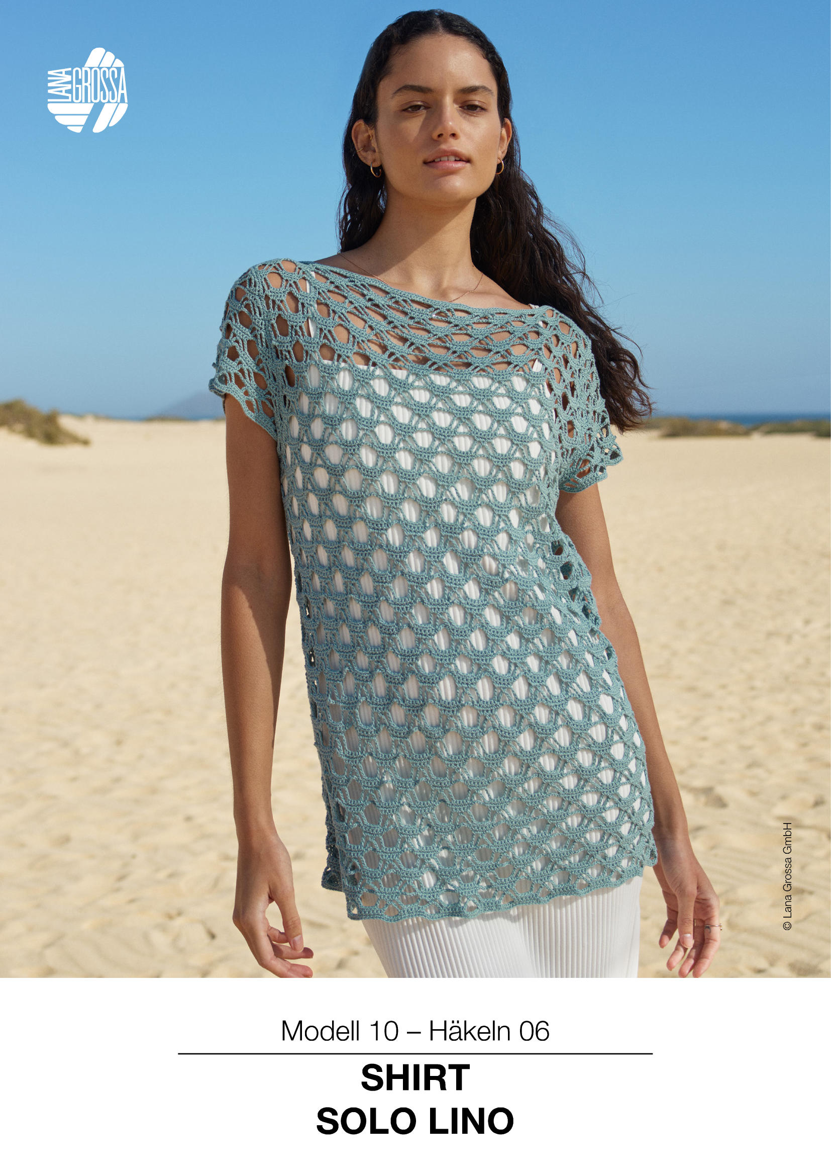 Strickset Shirt Im Filigranen Lochmuster Aus Solo Lino Von Lana Grossa 1 Strickset Shirt Im Filigranen Lochmuster Aus Solo Lino Von Lana Grossa