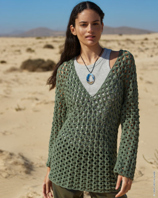 Strickset Pullover Im Blütenmuster Aus Promessa Von Lana Grossa
