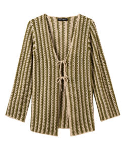 Strickset Jacke Im Lochmuster Quer Gehäkelt Aus Solo Lino Von Lana Grossa – Bild 2